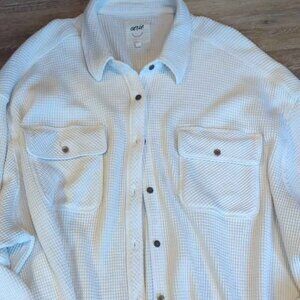 Aerie LumberJane Waffle Shirt xxl white